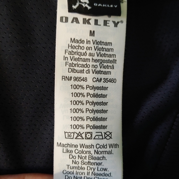 Oakley Vest Womens Medium Black Dark Gray Coupe Standard Regular Fit - Picture 4 of 9